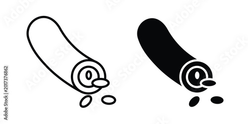 Tableau sur toile Blood vessel icon design illustrator set