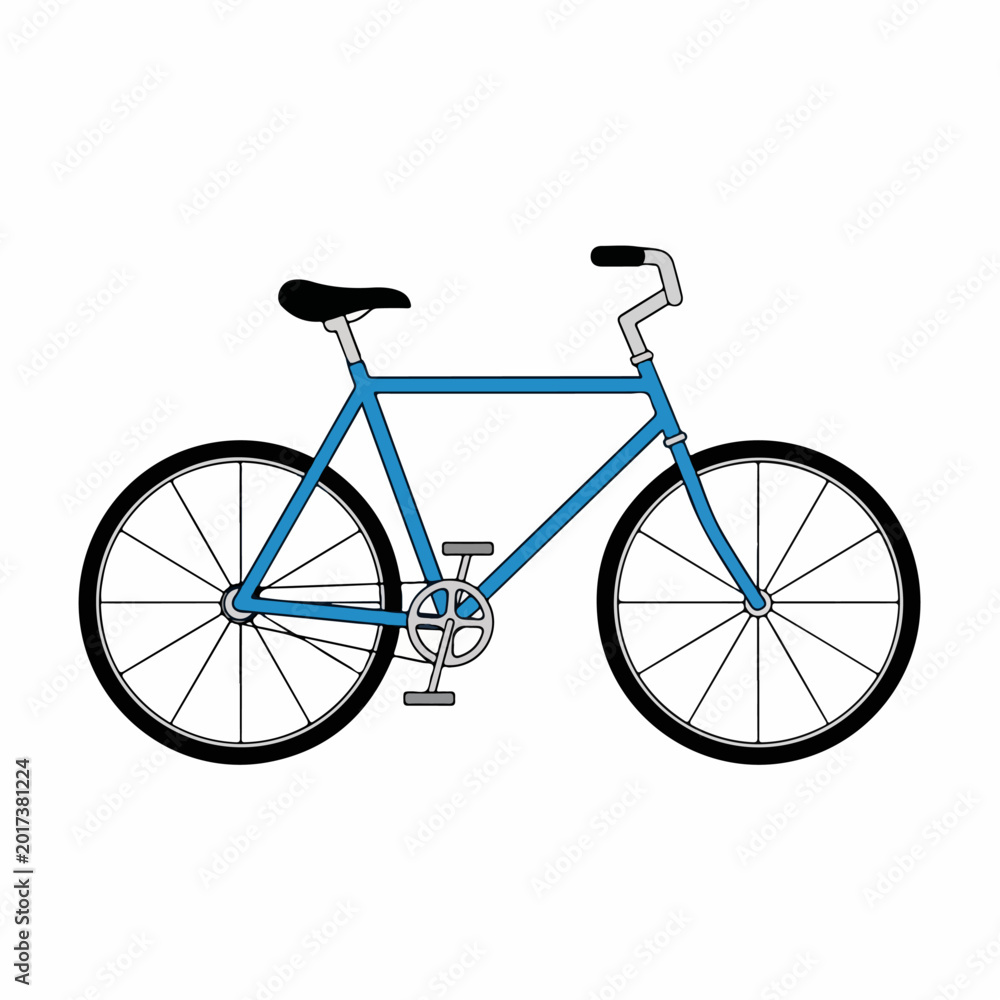 Obraz premium Unique racing bike cartoon vector