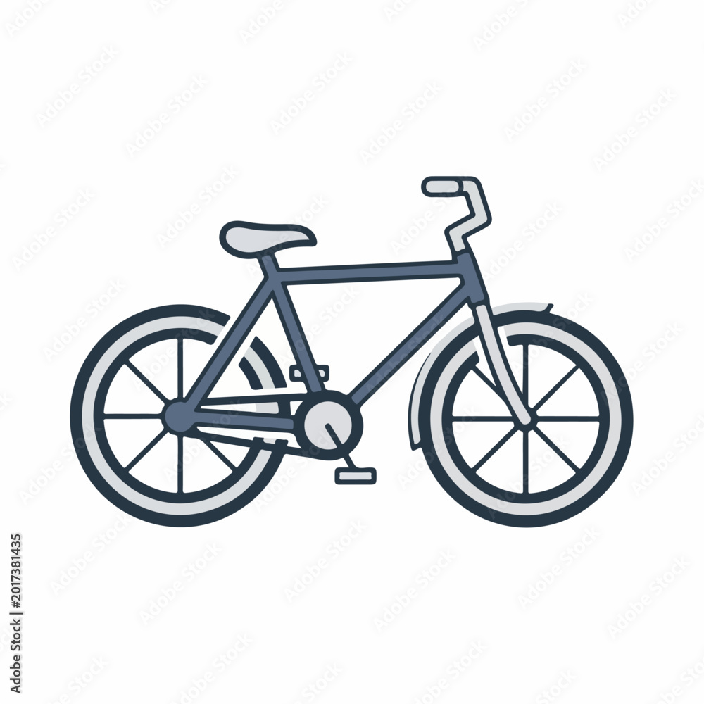 Fototapeta premium Unique racing bike cartoon vector