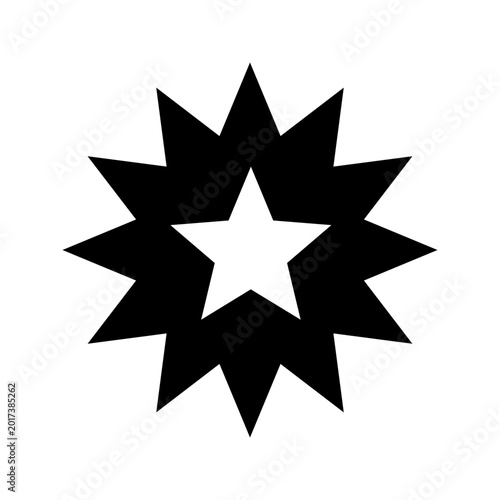 Bild auf Leinwand Juneteenth star icon