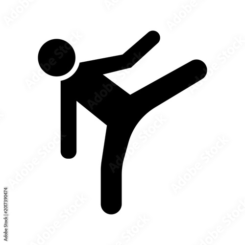 Photography Karate kick icon