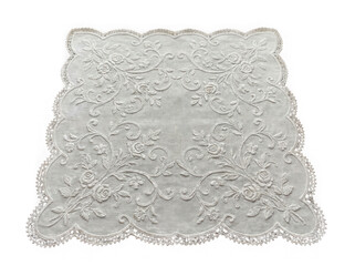 Elegant decorative border with intricate lace pattern