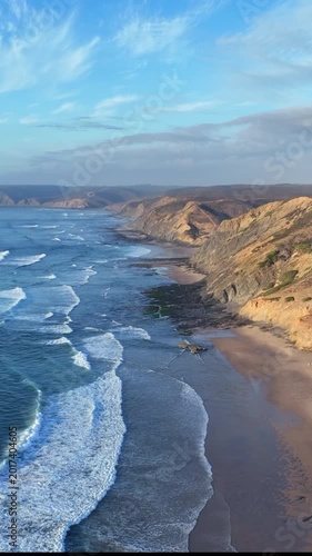 Title: Rocky beach along the west coast in Europe