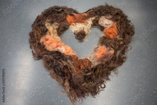 Fotografia Herz aus Haaren