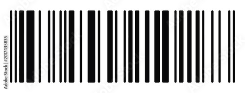 Tableau sur toile Barcode symbol with fake barcode sample for mockup product packaging and retail