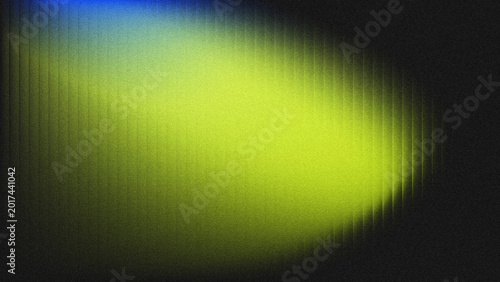 Abstract grainy background with a smooth blue-to-yellow-green gradient, subtle vertical streaks, and dark edges.