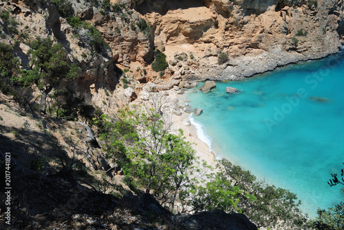 Veduta della spiaggia di Cala Biriala