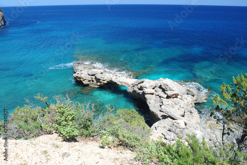 Veduta della spiaggia di Cala Biriala