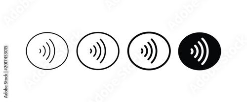 Foto Contactless payment icon set