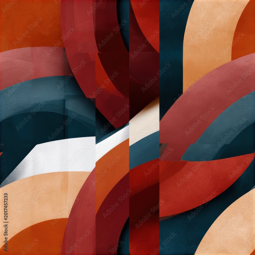 Fototapeta premium Abstract orange circles pattern on geometric background, retro graphic design, playful modern wallpaper, creative composition. SEAMLESS PATTERN