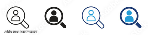 Konstfotografi Search people icon