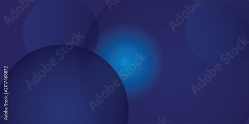 Abstract dark blue backround with circles. Vector illustration