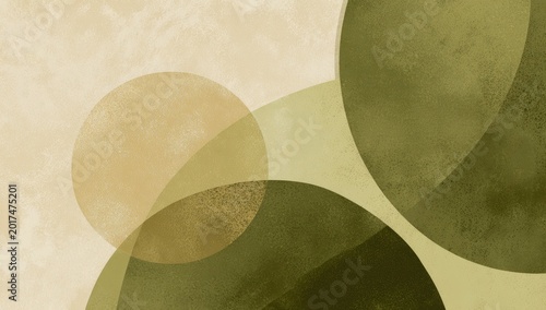 Abstract overlay of soft, earthy circles with watercolor texture