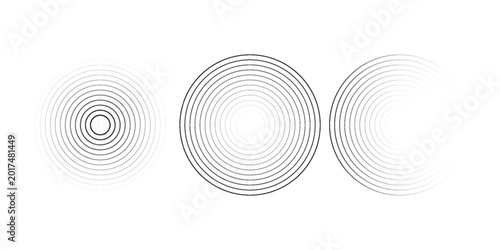 Tableau sur toile radio wave signal. network concept