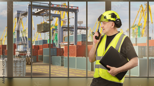 Port logistics, cargo coord...