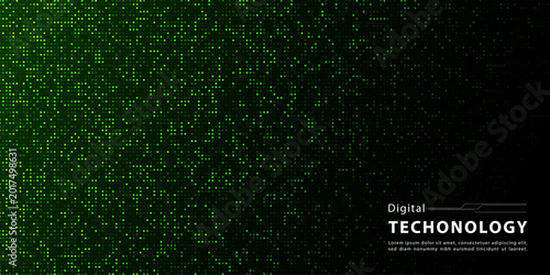 Photos Abstract data particles Dark tech gradient background vector.