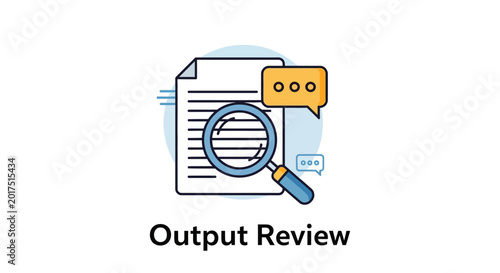 Картината върху платно Magnifying glass on document page.