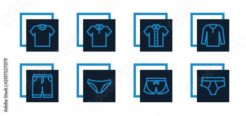 Fashion, clothing, accessories, wardrobe, tie, shorts, underwear, bikini for Website, Application and UI Interfaces