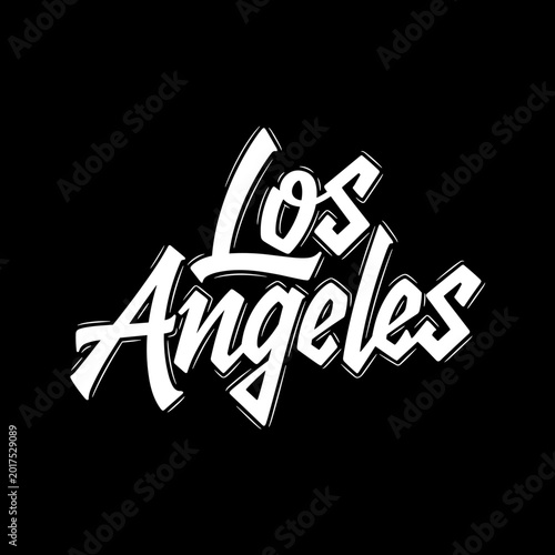 Los Angeles Text Graphic Design.