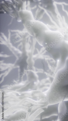 Detailed cellular structures under a microscope in a lab. Scientists study these cells to understand biological functions and processes.