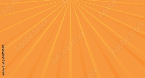 Photos Radiant orange sunburst background with perspective rays