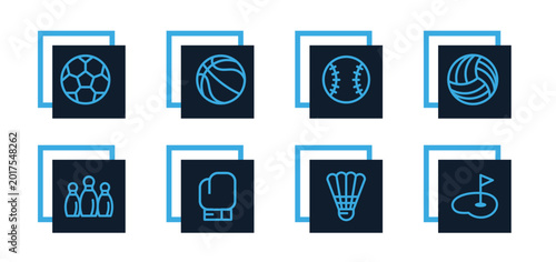 Sports, fitness, workout, gym, volleyball, football, bowling for website, application and ui interfaces 