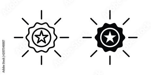Fotografía Additional skills icon design. Black outline pictogram