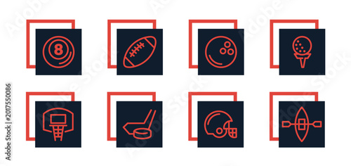 Photography Golf, bicycle, tennis, archery, billiards, badminton, boxing for website, applic