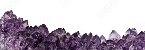 intense large violet crystals of amethyst line