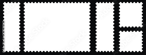 Tableau sur toile Postage stamp set
