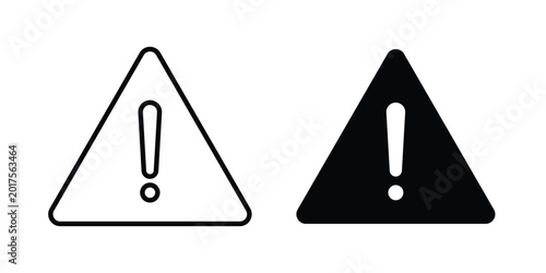 Fotografía Notice icon design. Black outline pictogram