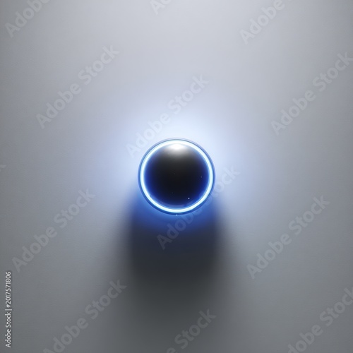 Transition from Glowing to Matte: Symbolizing Loss of Digital Stimulation on Minimal White Background