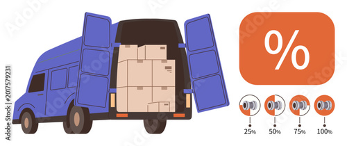 Quadro em tela Logistics, shipping, delivery, inventory management, efficiency planning, cargo tracking