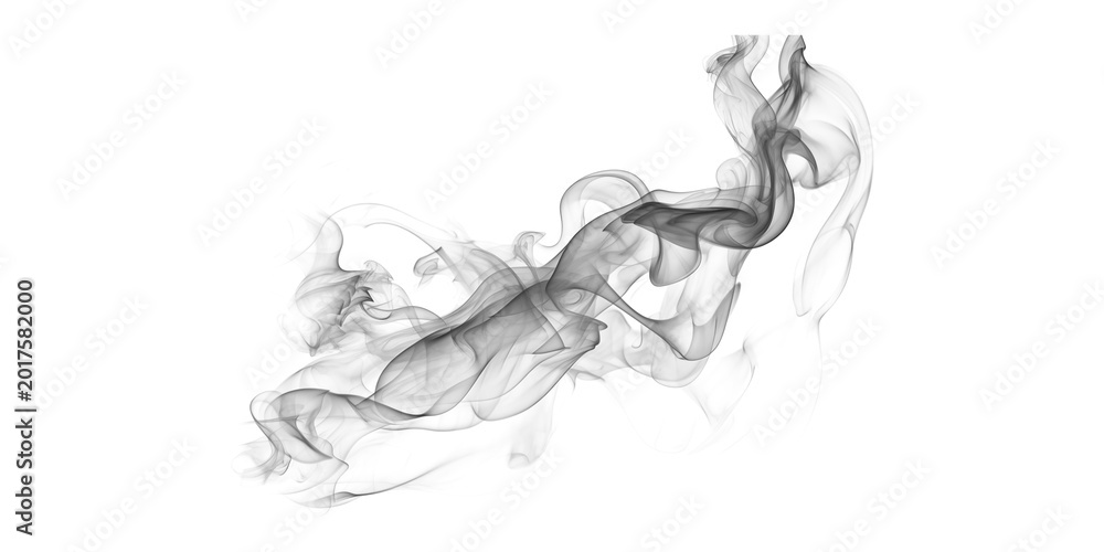 Naklejka premium Ink splatter forming abstract animal shape on white background