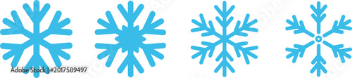 Photos Snowflakes in varying sizes during winter season vector silhouette