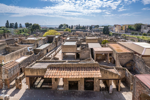 Photos Herculaneum Ancient City view that Roman town buried in the eruption of Mount Ve