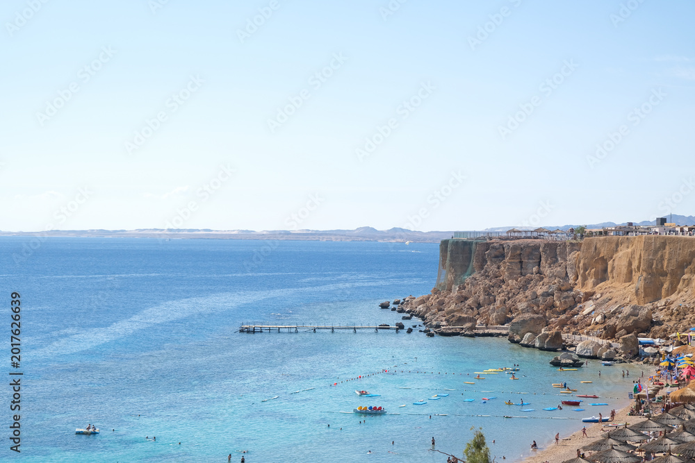 Fototapeta premium Naama bay, Egypt from elevated point of view