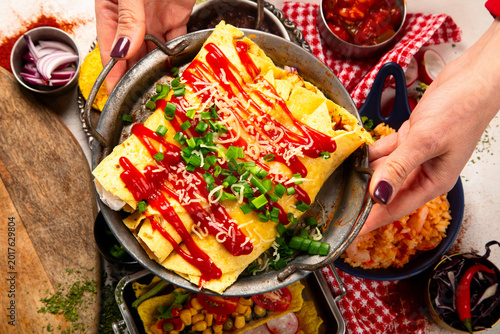 Canvas Print Mexican cuisine concept