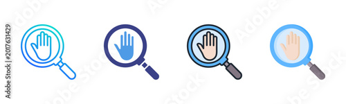 Photos Privacy Icon Set Multiple Style Collection