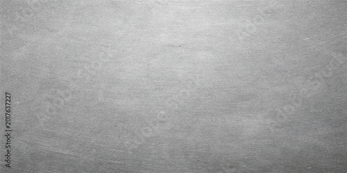 Foto Smooth metallic surface with fine scratches stainless steel metallic background