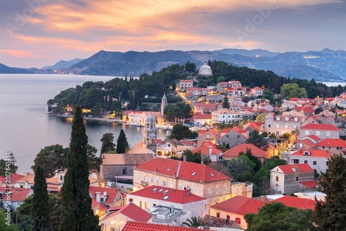 Cavtat, Croatia at Dusk