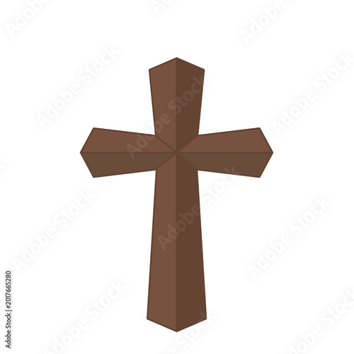 Foto Suitable for religious content, icons, logo design, tattoos, and print materials, this graphic showcases a minimalist christian cross shape