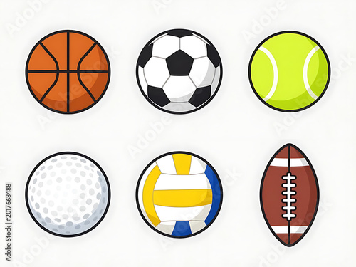 set of sports balls