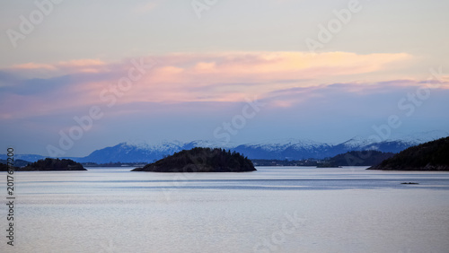 Bild auf Leinwand Trondheim fjord , Norway