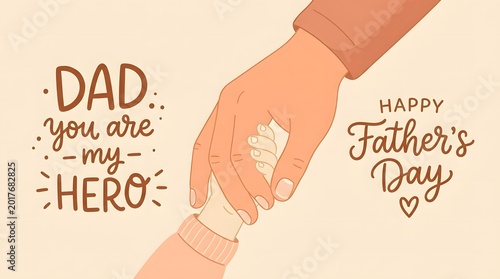 Happy fathers day dad you are my hero greeting card