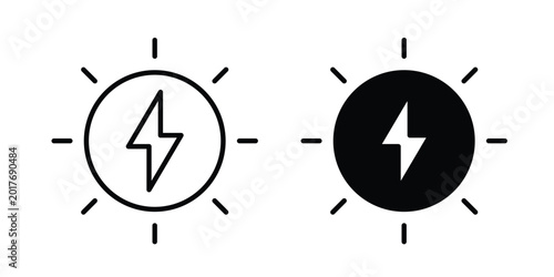 Foto Alternative power icon and symbol series vector illustration