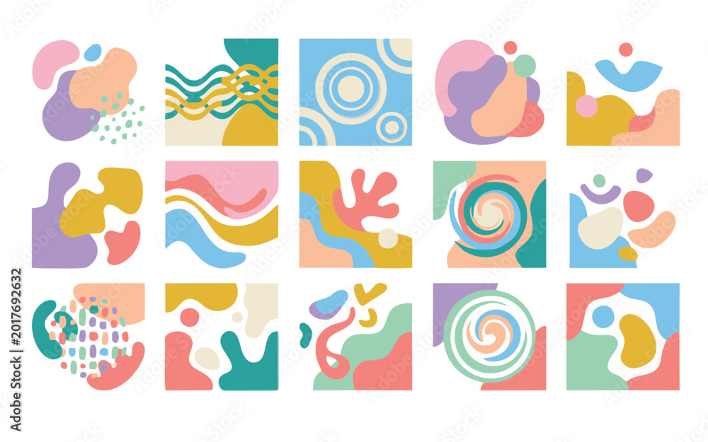 Fototapeta premium vector illustration of a set of abstrak symbols