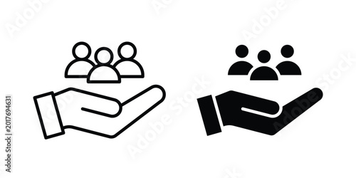 Obraz na płótnie Customer care icon and symbol series vector illustration