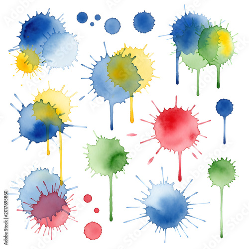 set of ink blots