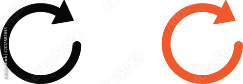 Photos Simple circular arrows in opposite directions Vector